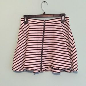 Women's striped skater skirt